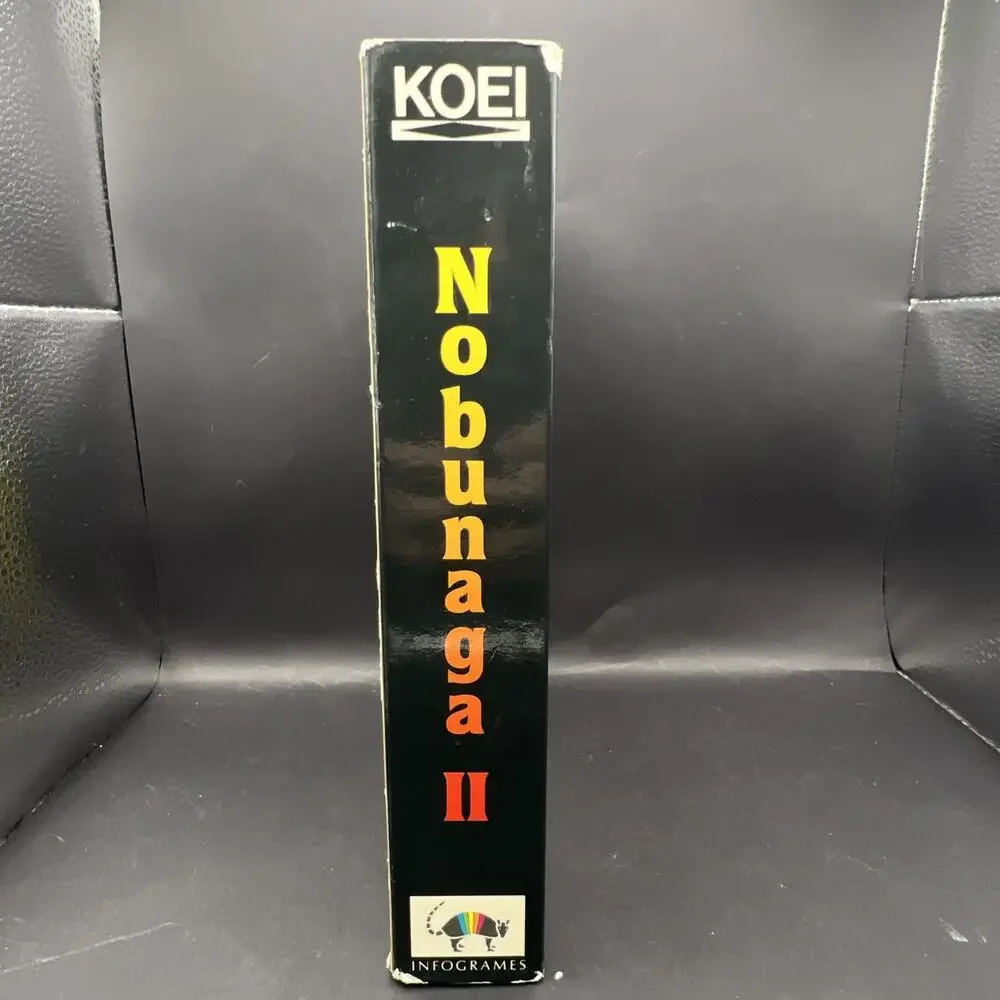 Nobunaga’s Ambition II PC Big Box IBM MS-DOS 1991 Infogrames Complete 3.5 2 Disk